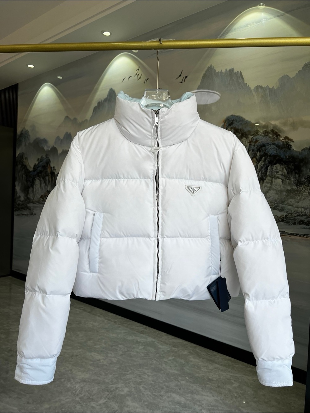 Prada White Puffer Jacket – Women's Quilted Down Coat